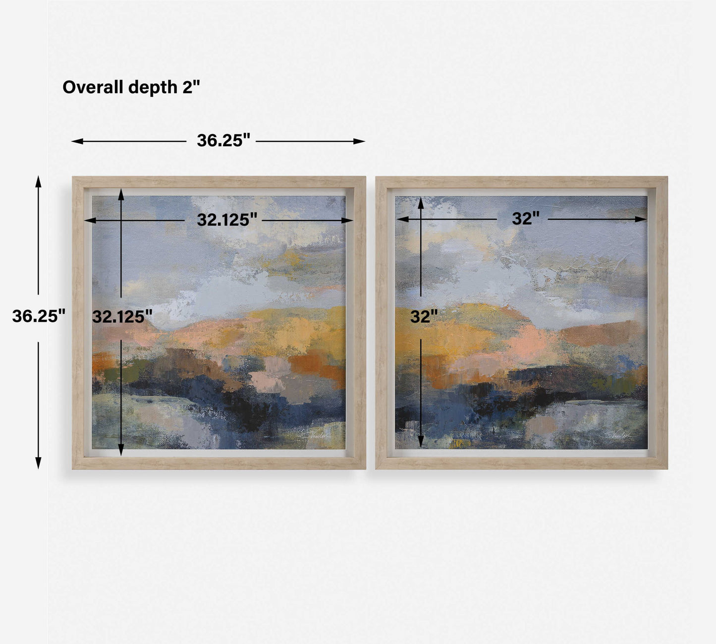 Dusk - Framed Prints (Set of 2)