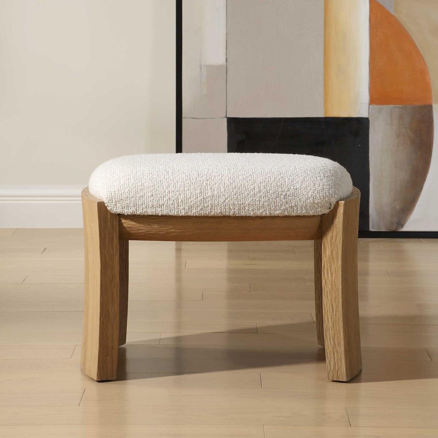 Port - Small Bench - Natural / White