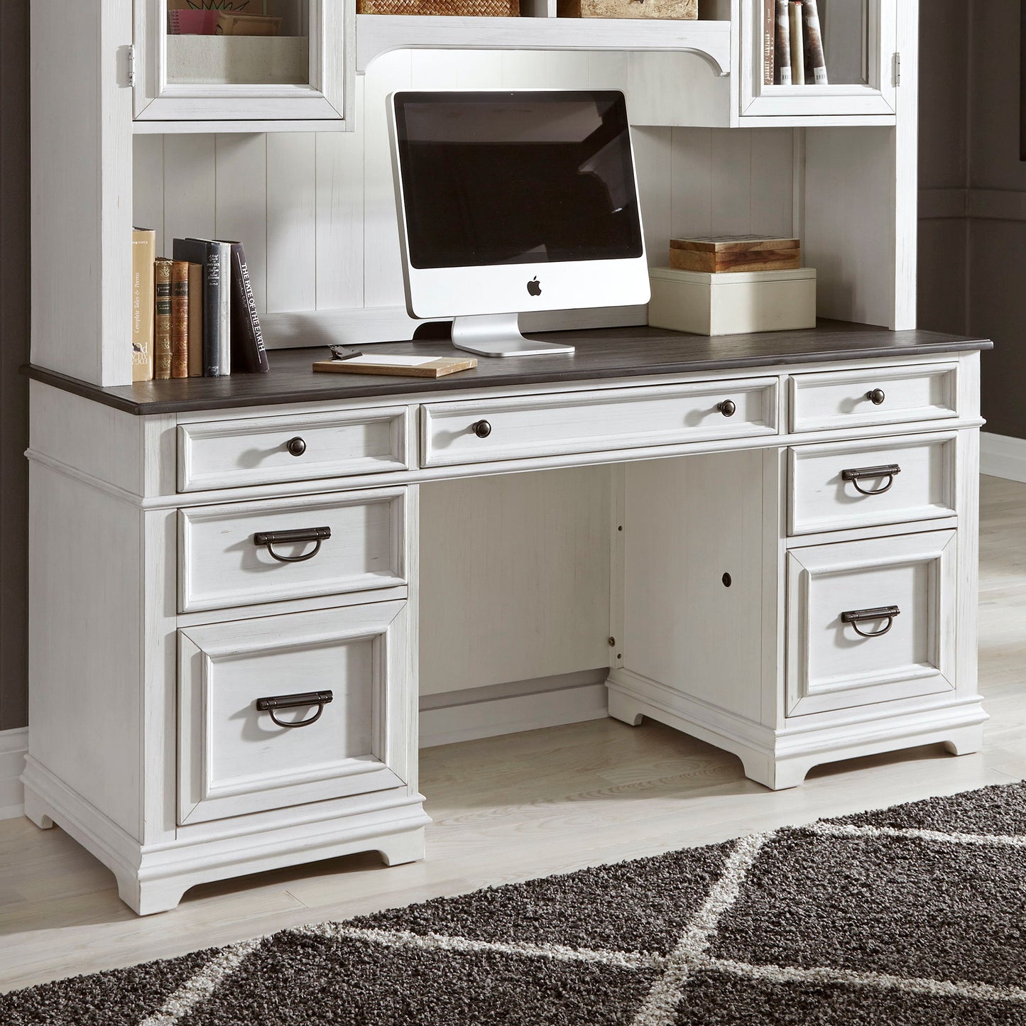 Allyson Park - Jr Executive Credenza Top - White