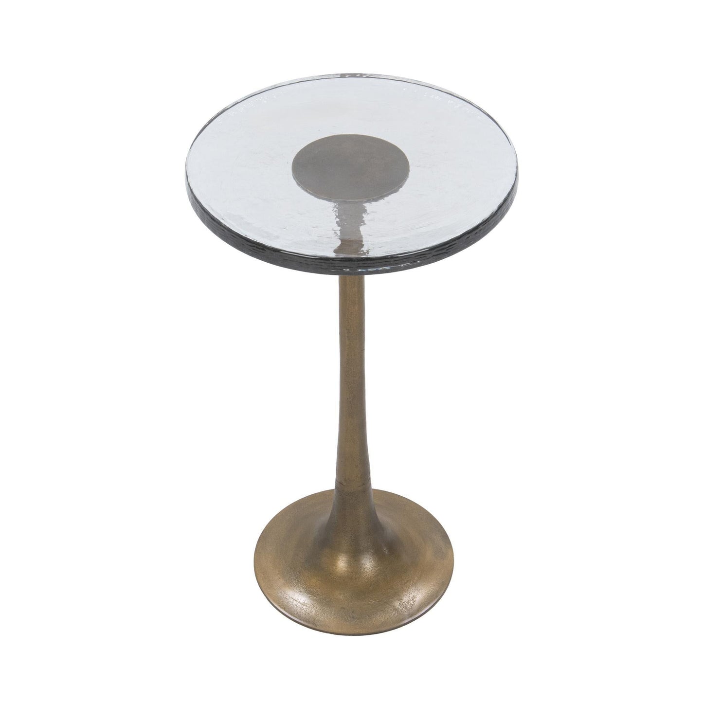 Fabiana - Round Accent Table - Gold / Black
