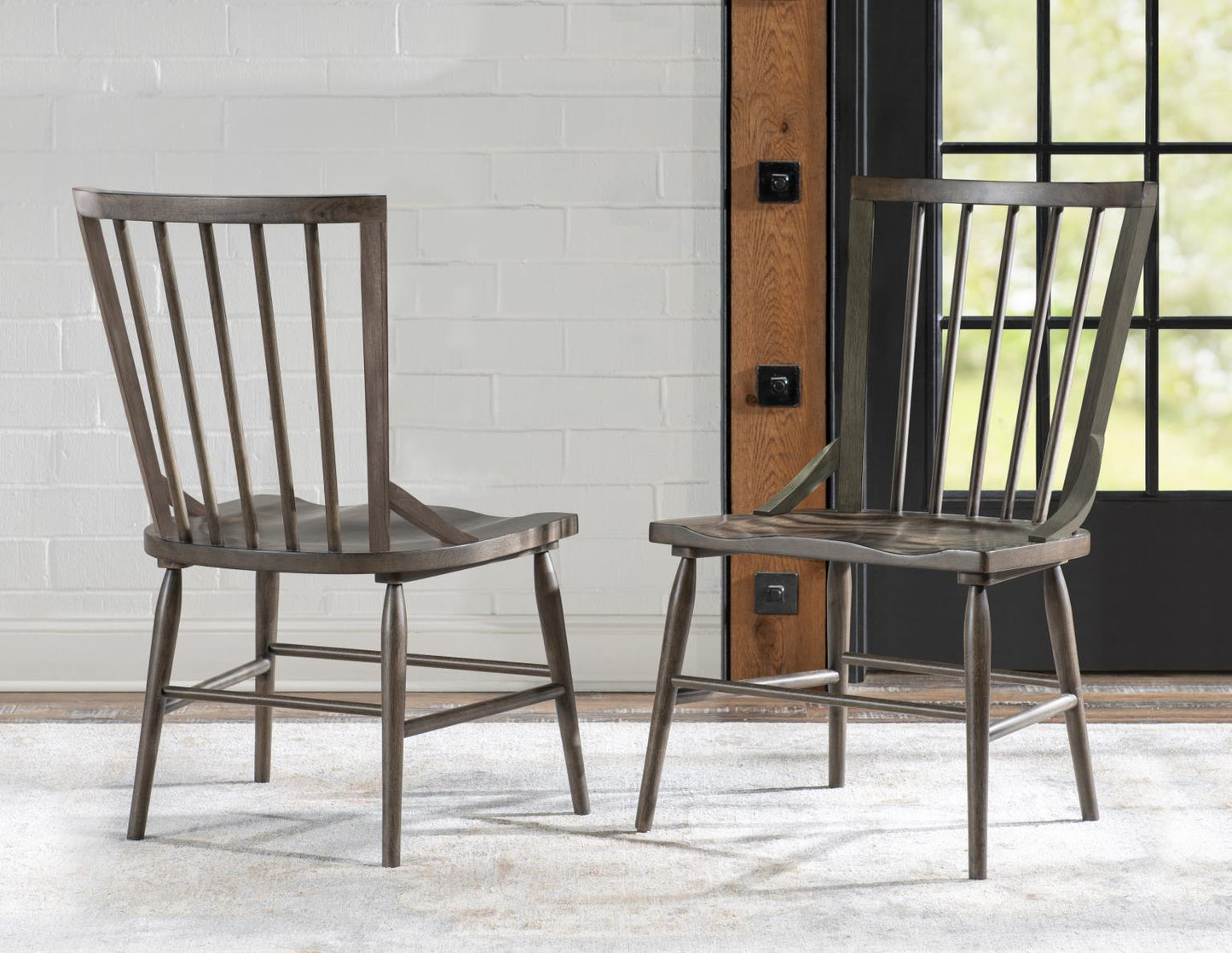 XXX's And OOO's - Windsor Side Chair (Set of 2) - Cocoa