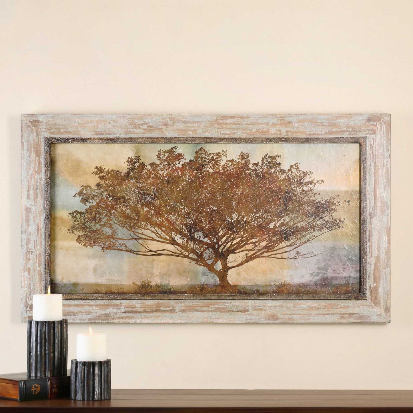 Autumn Radiance Sepia - Framed Art - Light Brown