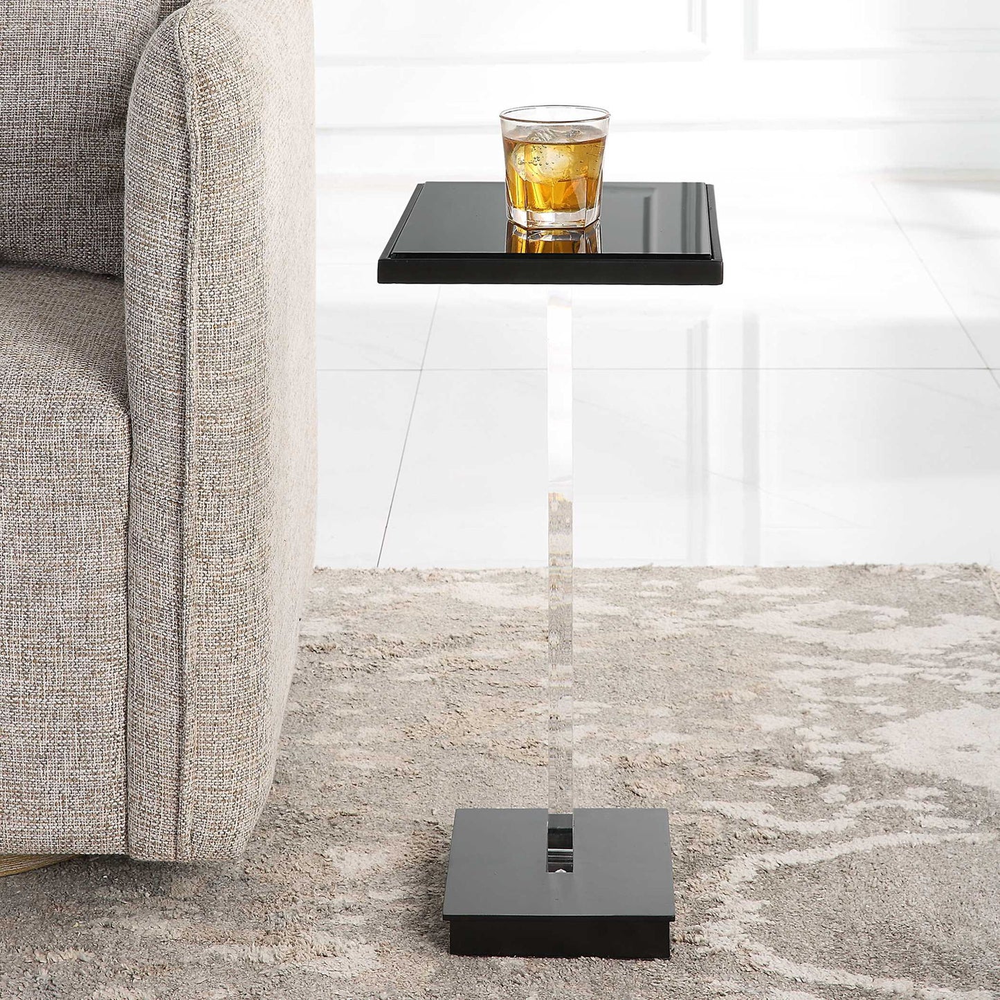 Angle - Contemporary Accent Table - Black