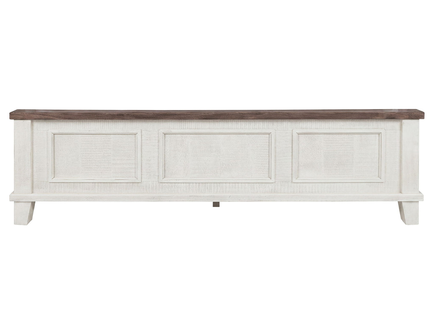 Stoa - 6/6 Eastern King Footboard & Rails - White / Brown