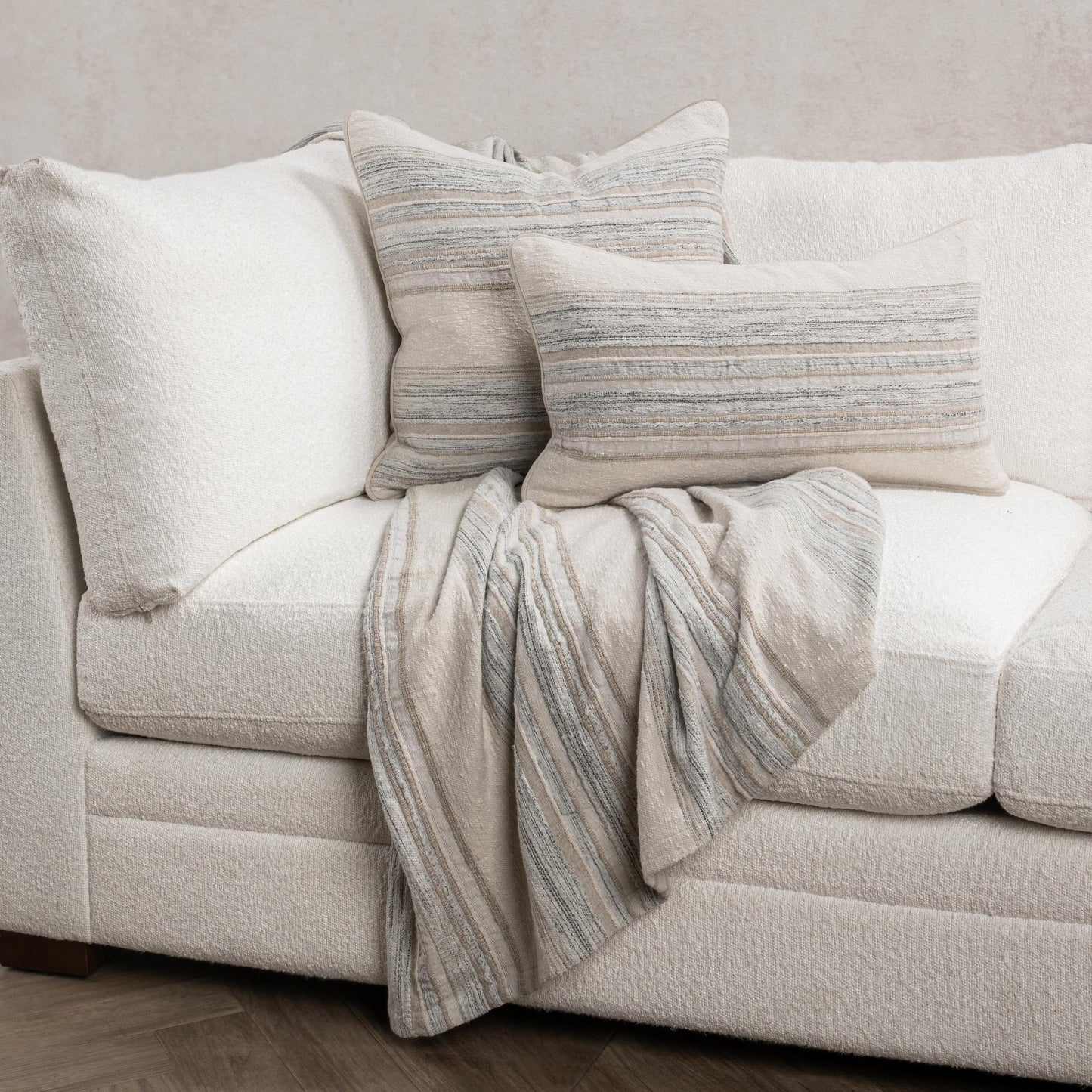 Throws - 50" x 70" TC Rockport Throw - Ivory Multi