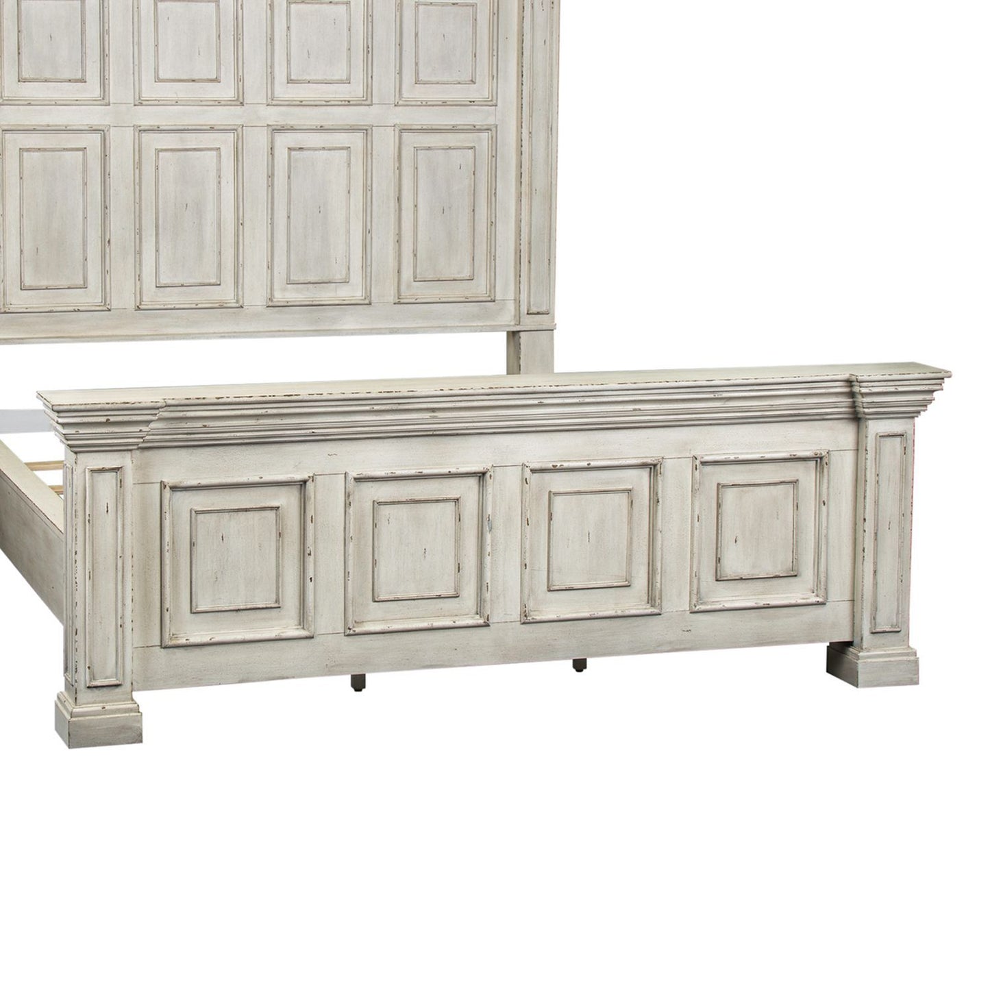 Big Valley - King Mansion Footboard - Whitestone