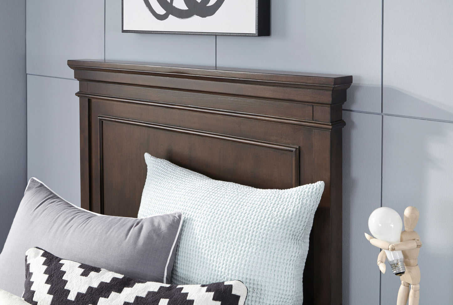 Canterbury - Full Panel Headboard - Warm Cherry