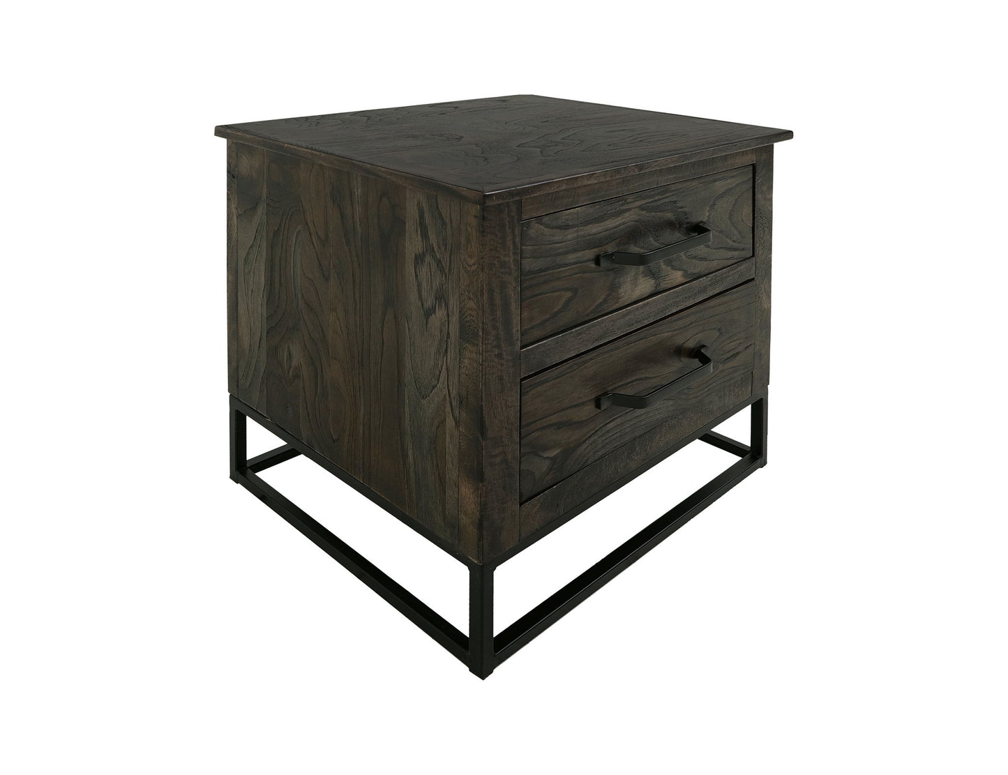 Teak - Nightstand - Oil Black