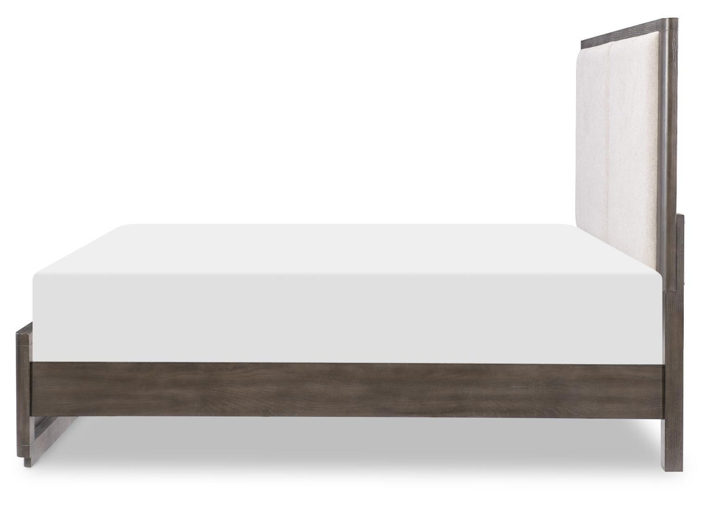 Horizons - Complete Upholstered Panel Bed - Deep Sable