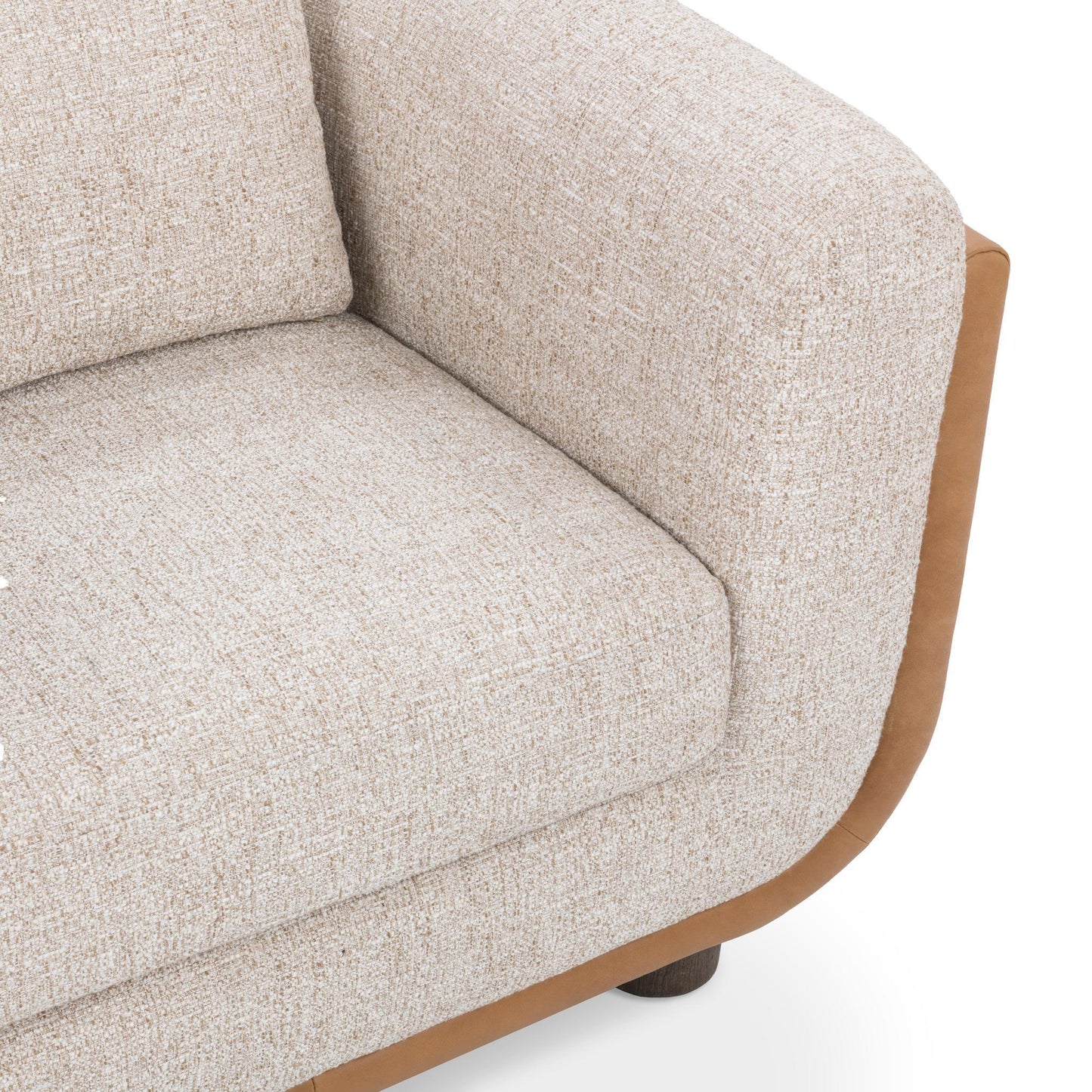 Dania - Accent Chair - Beige / Light Brown
