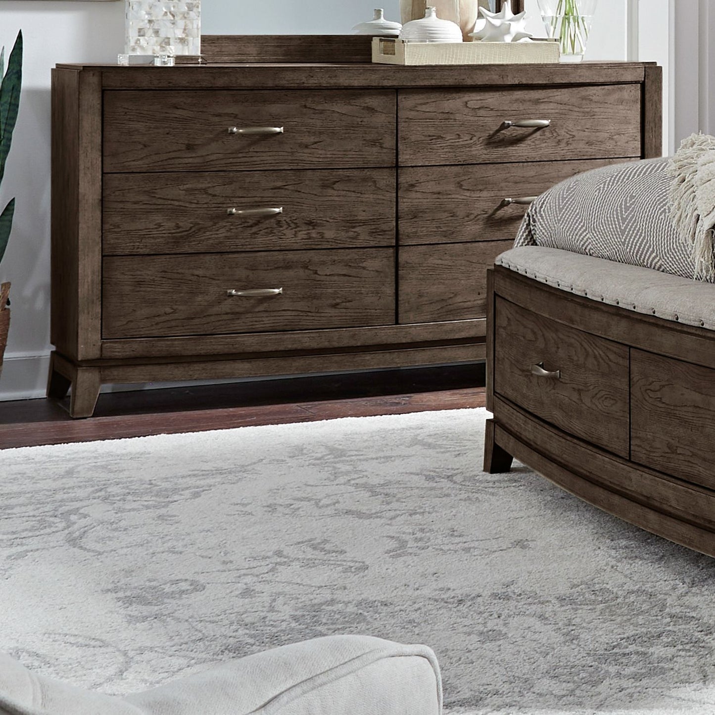 Avalon - 6 Drawer Dresser - Brown