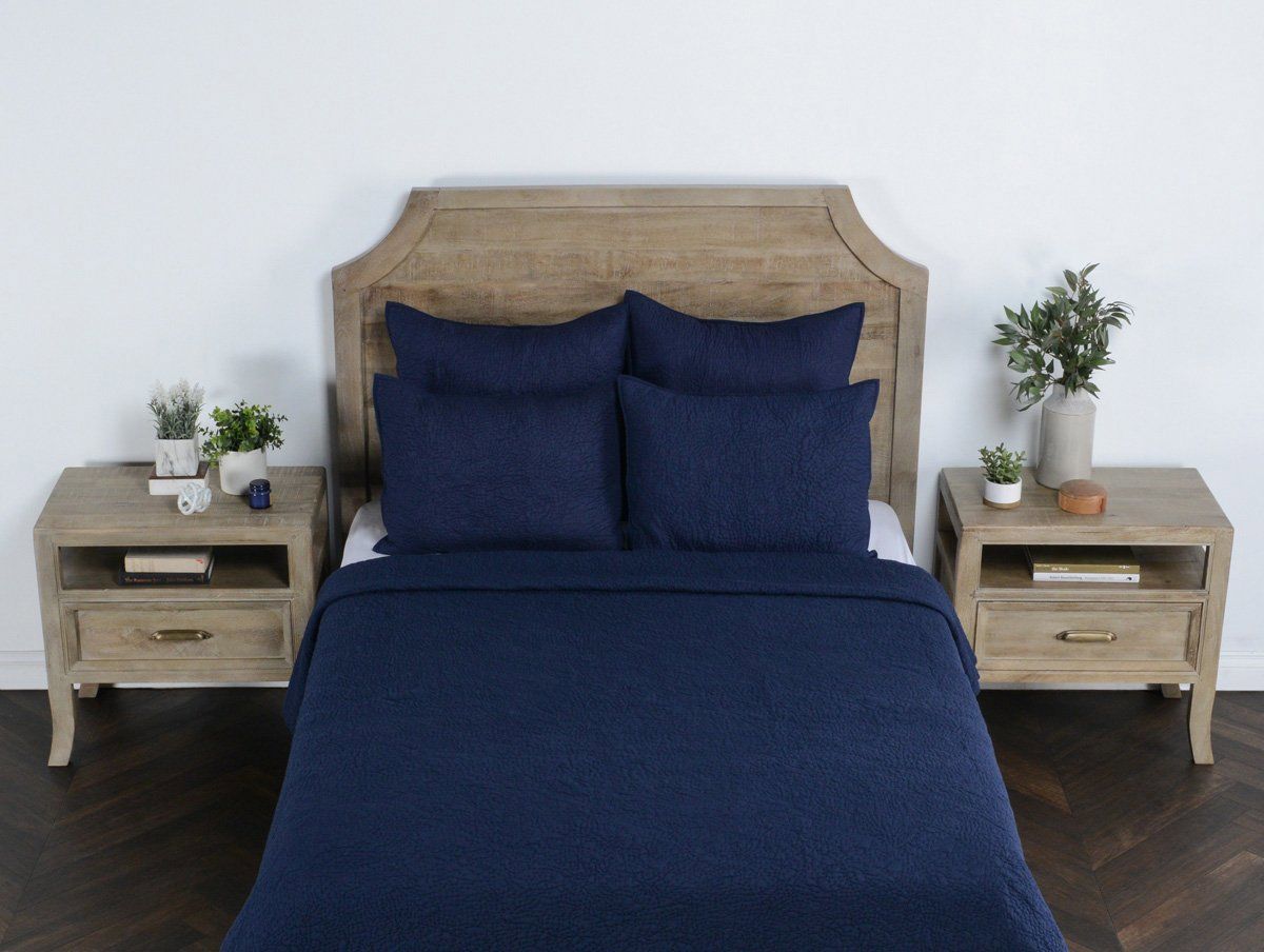 Elara - Standard Sham - Indigo