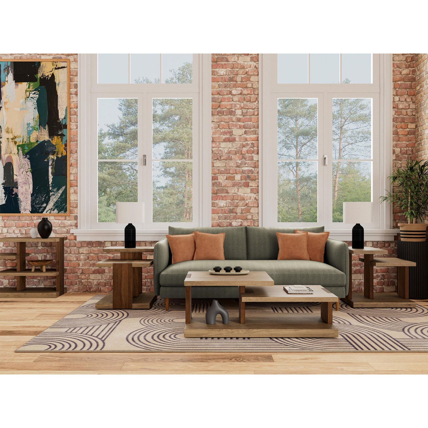 Truett - Side Table - Light Brown