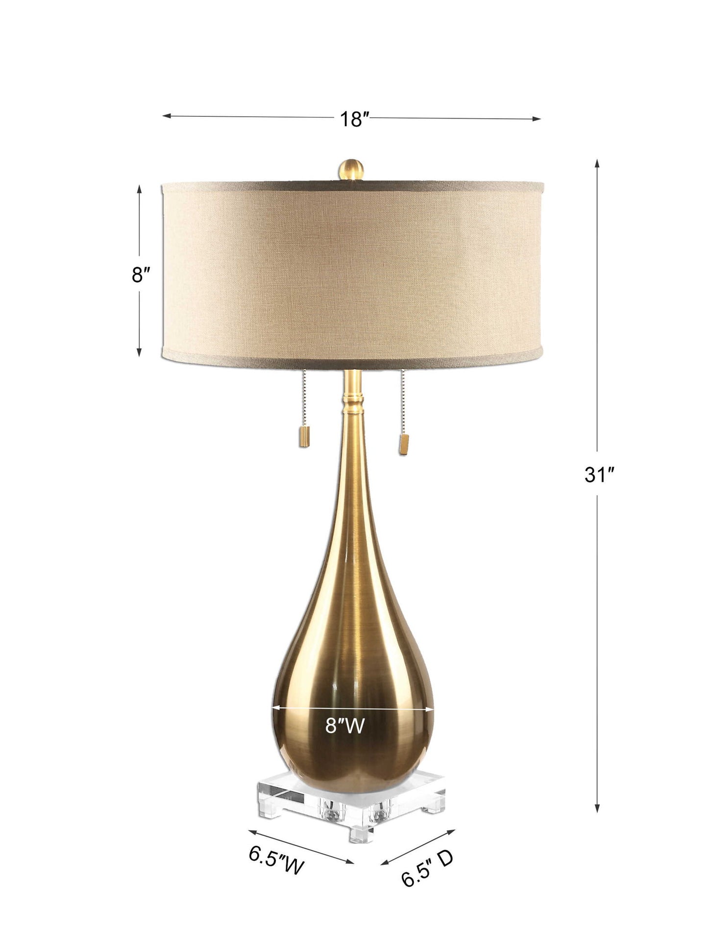 Lagrima - Lamp - Brushed Brass
