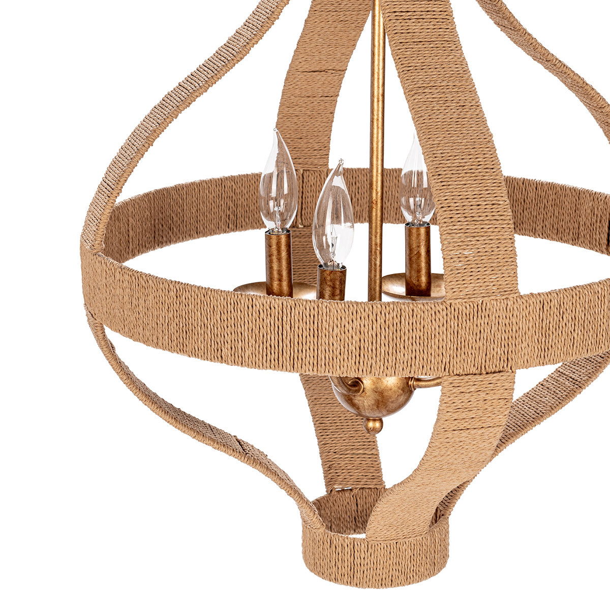 Sarmiento - Pendant Medium - Natural/Gold