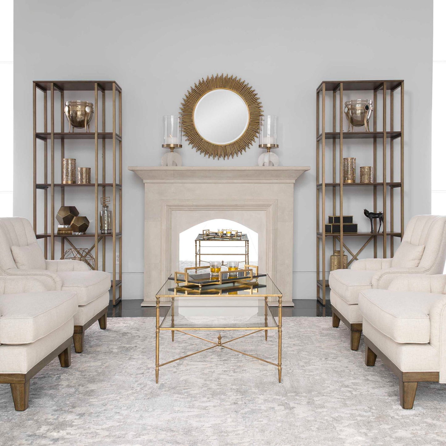 Karishma - Etagere - Antique Gold