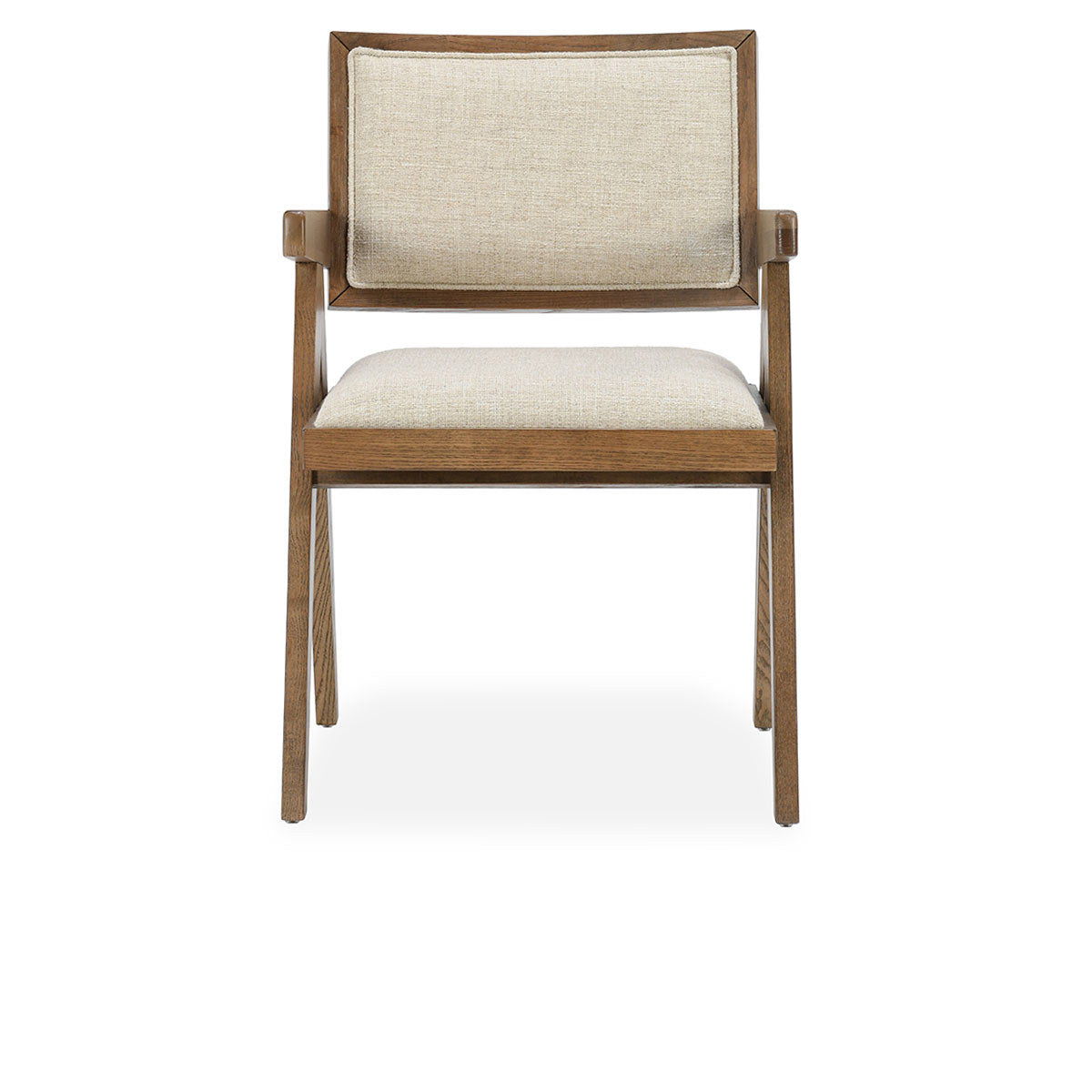 Dolton - Dining Arm Chair - Beige / Natural
