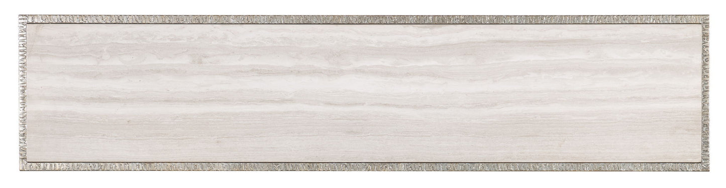 Melange - Sabre Console Table - Pearl Silver