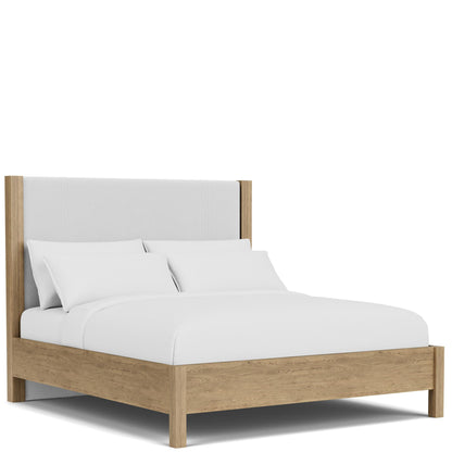 Davie - King / California King Upholstered Headboard - Light Brown