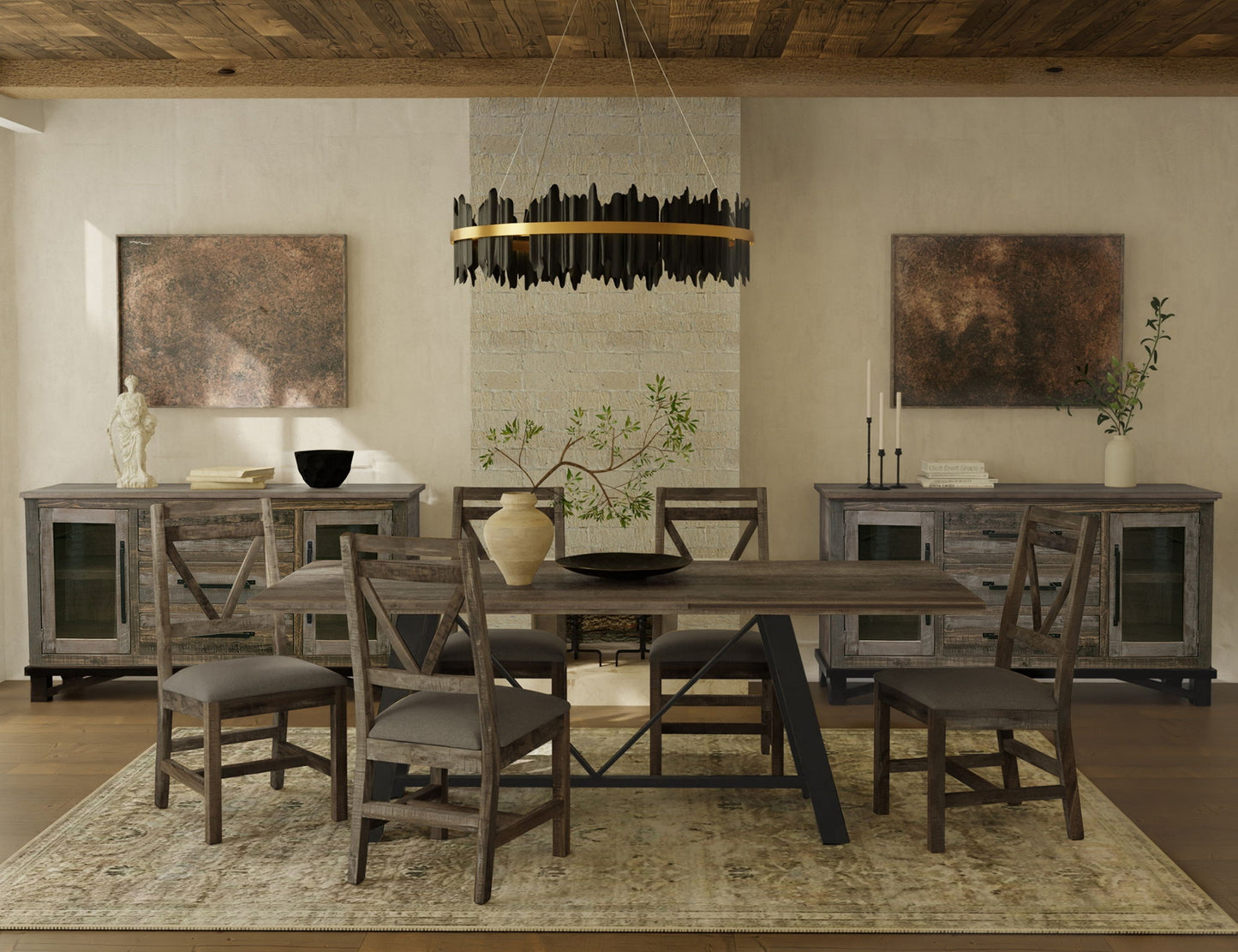 Loft - Table Top - Two Tone Gray / Brown