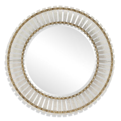 Denali - Textured Glass Round Mirror