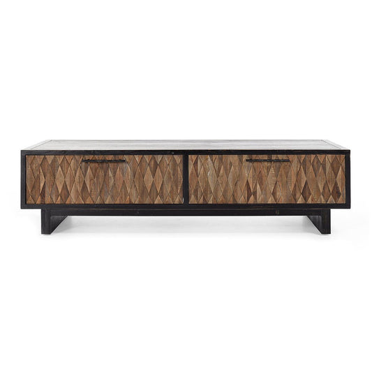 Anton - 4 Drawer Coffee Table - Black/Natural