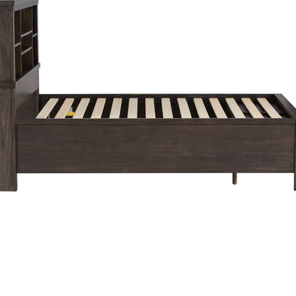 Thornwood Hills - Wood Storage Bed Rails - Rock Beaten Brown