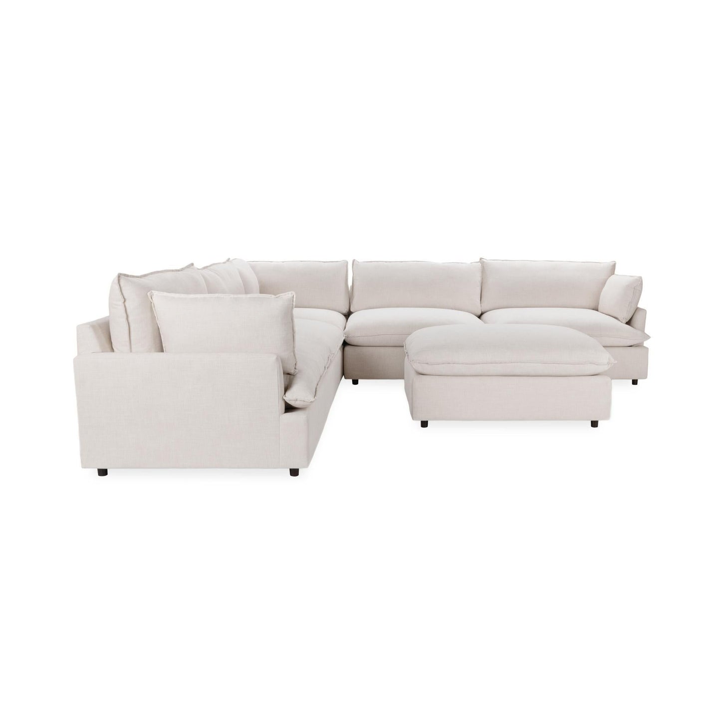 Caplan - 6 Piece Modular Sectional With Ottoman