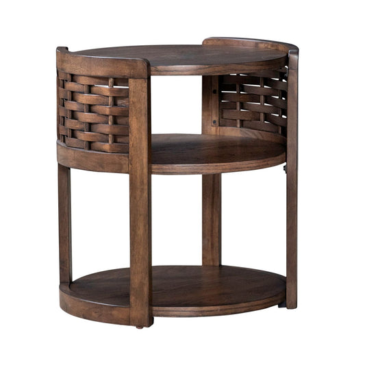 Warren Park - Round End Table - Brown