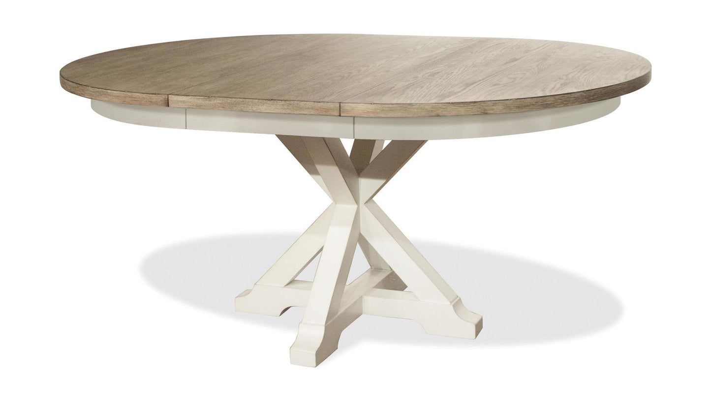 Myra - Round Dining Table Top - Natural / Paperwhite