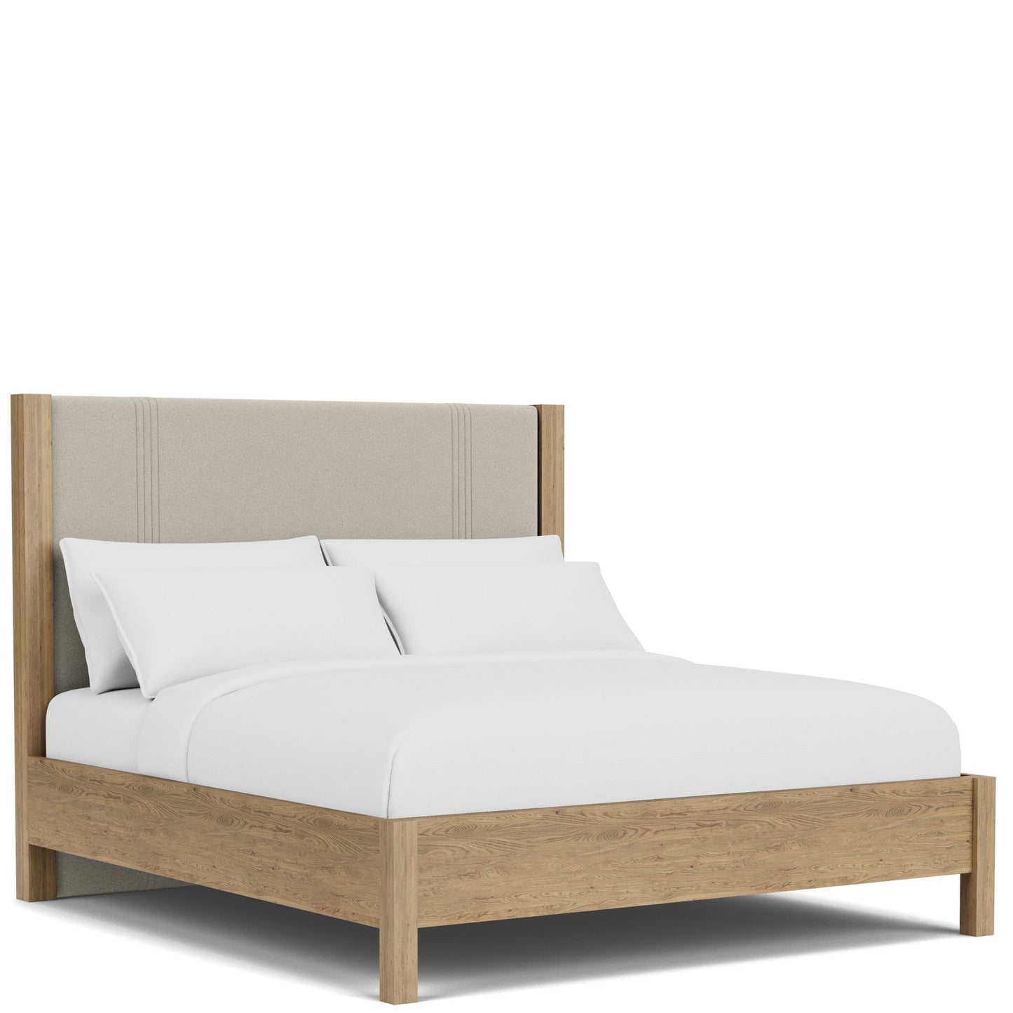 Davie - Queen / King Bed Rails - Light Brown