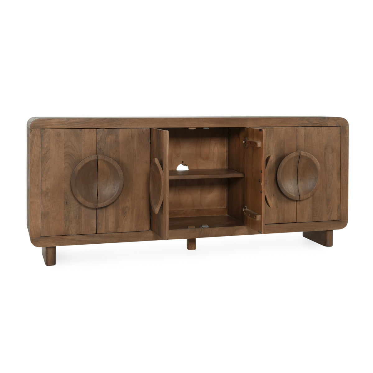 Vally - Wood 6 Door Buffet - Natural