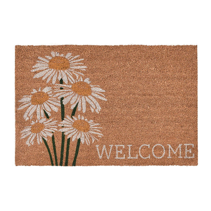 Doormats - Daisy Welcome Doormat - Ivory Multi / Natural