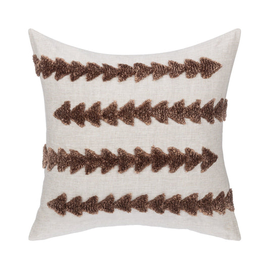 Essay - 22" x 22" LN Pillow - Frothed Brown