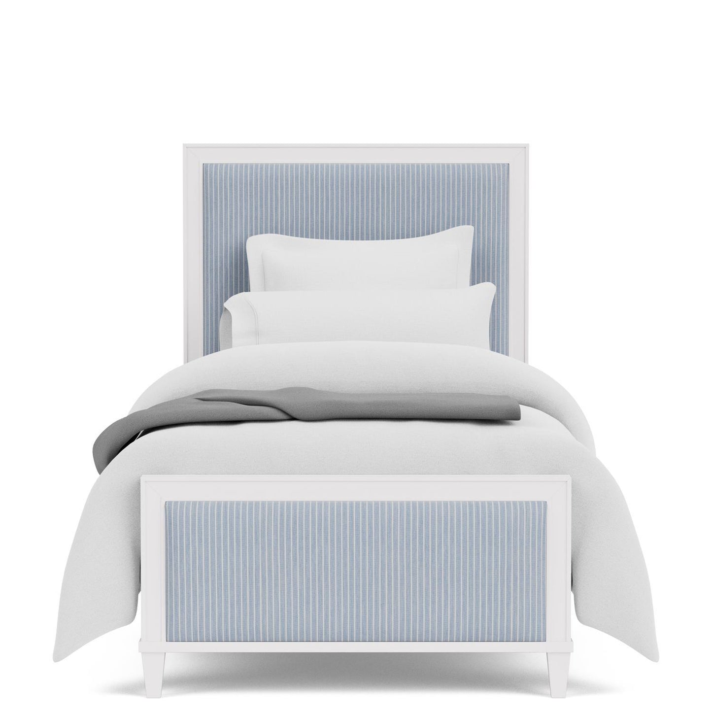 Rosalie - Twin Upholstered Headboard - Blue / White