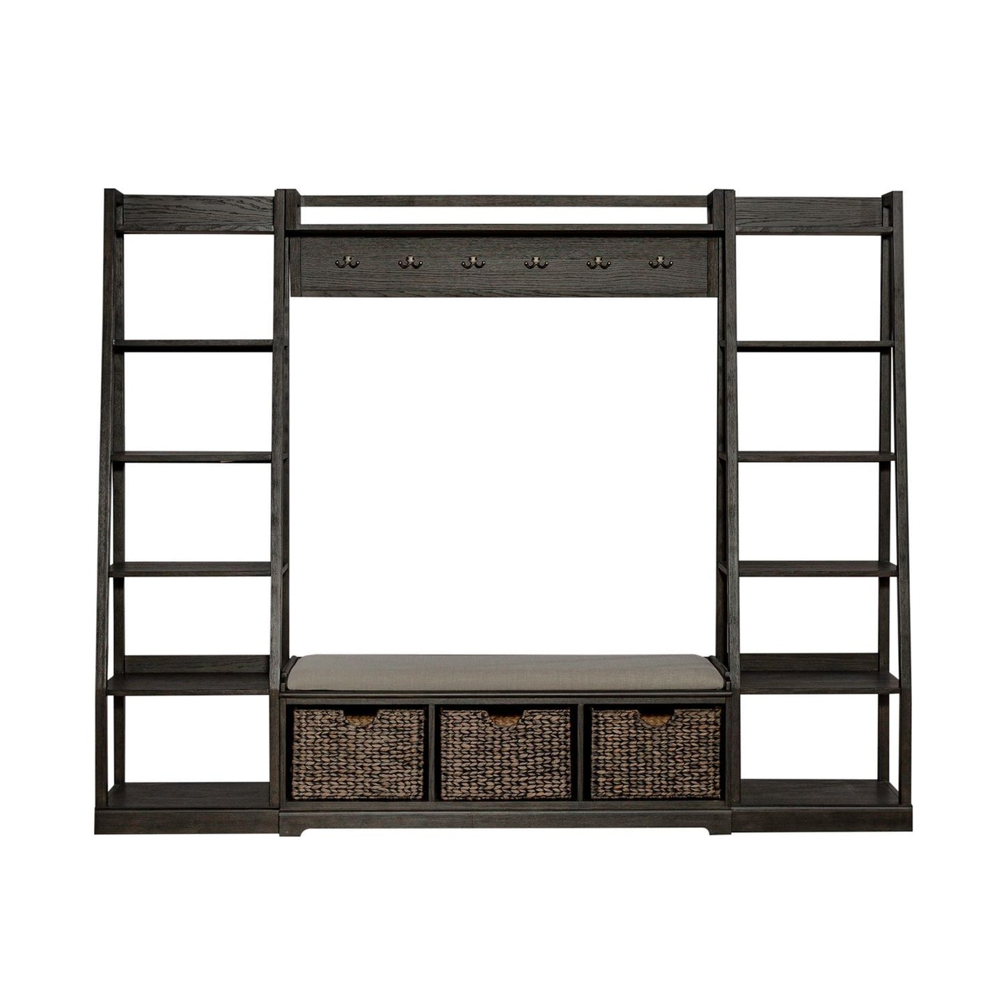 Mill Creek - 3 Piece Wall Unit Set - Dark Brown