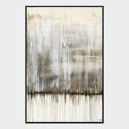 Steam - 48" x 72" Painting Art by Buddy Whitlock - Gray