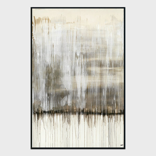 Steam - 48" x 72" Painting Art by Buddy Whitlock - Gray