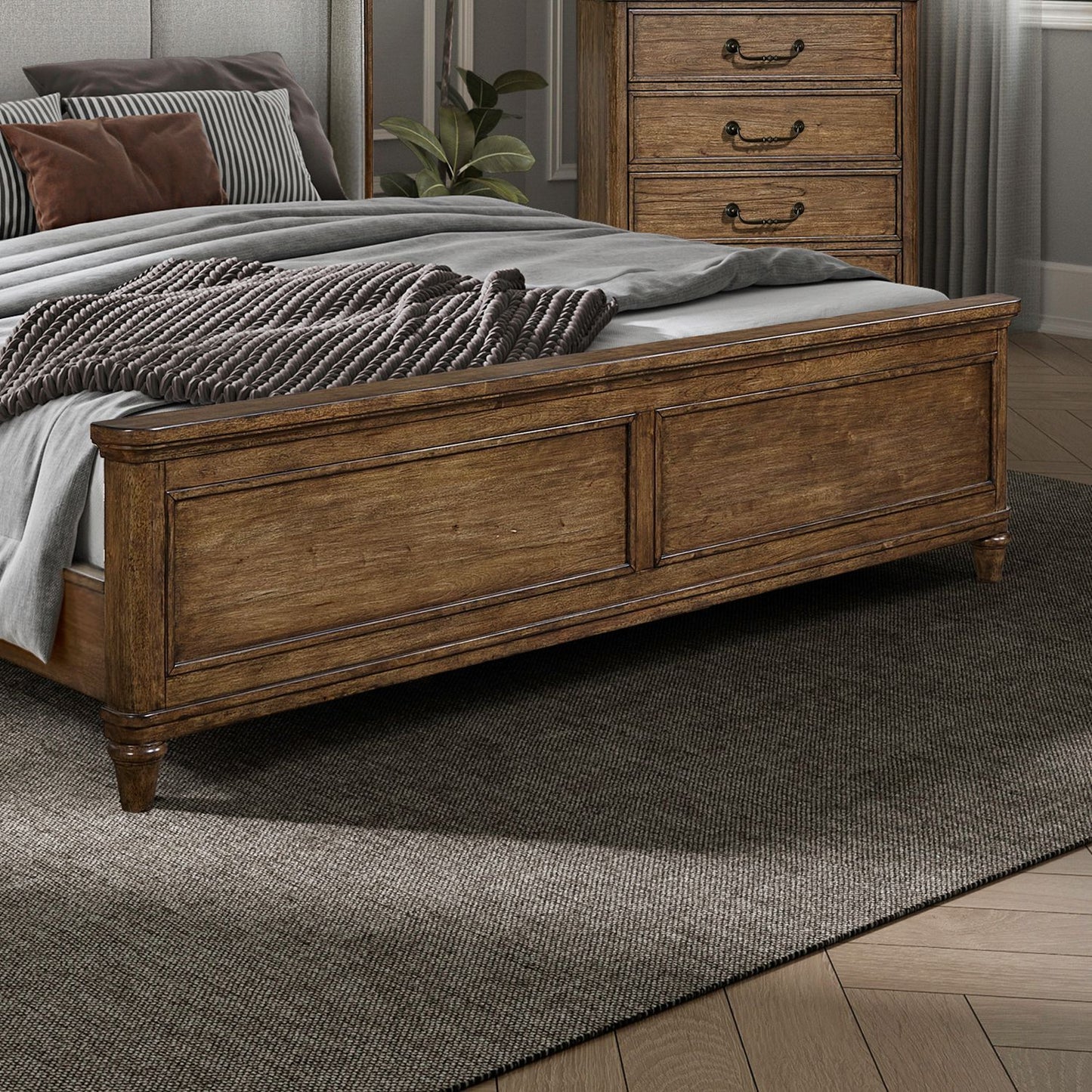 Harrison Heights - King Panel Footboard - Sienna