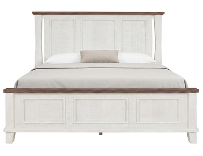 Stoa - 6/6 Eastern King Headboard - White / Brown