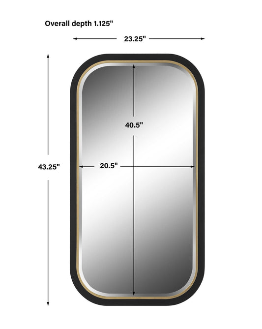 Nevaeh - Curved Rectangle Mirror
