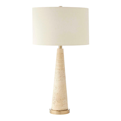 Perkins - Travertine Table Lamp - Brown