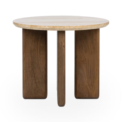Idella - Travertine Round Table