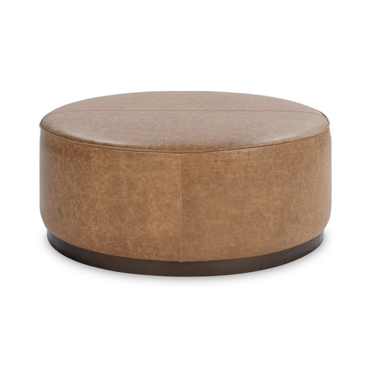 Clair - Leather Round Table