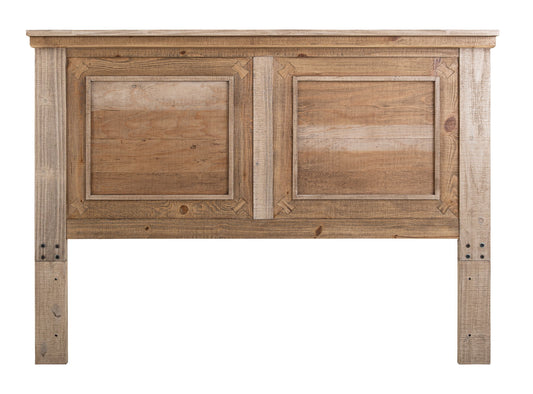 Montana - King Headboard - Two Tone Light Brown
