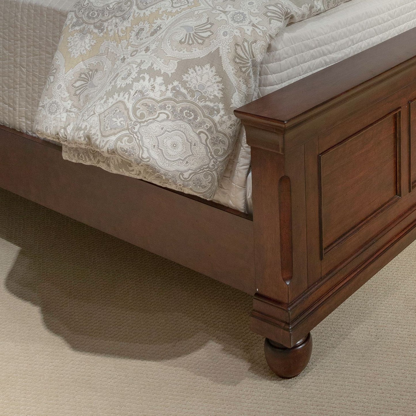 Rustic Traditions - California King Panel Bed Rails - Cherry