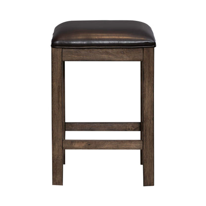 Lennox - Upholstered Console Stool - Dark Brown