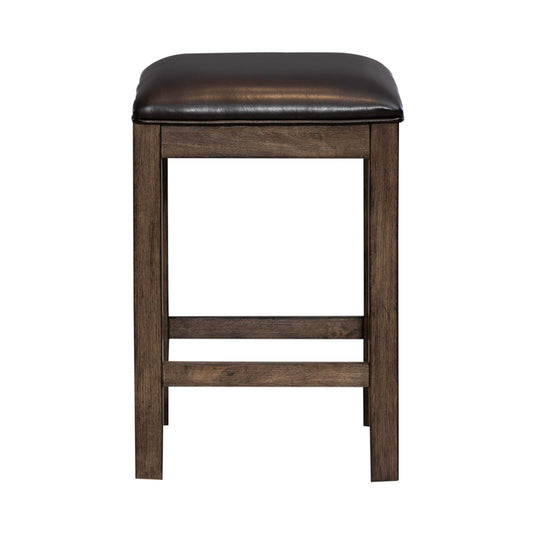Lennox - Upholstered Console Stool - Dark Brown