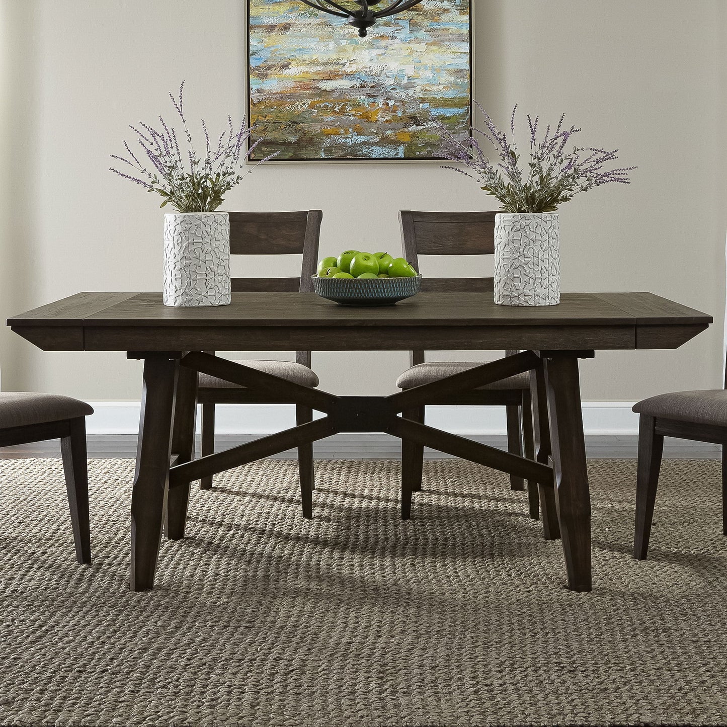 Double Bridge - Trestle Table Top - Dark Brown