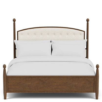 Calhoun - Queen Upholstered Headboard - Whiskey Oak